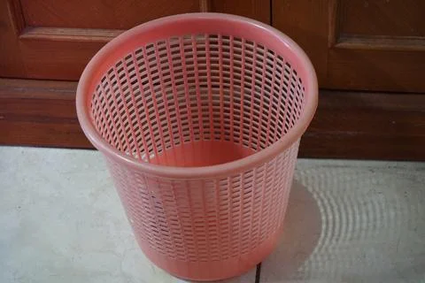 Pink plastic trash Stock Photos
