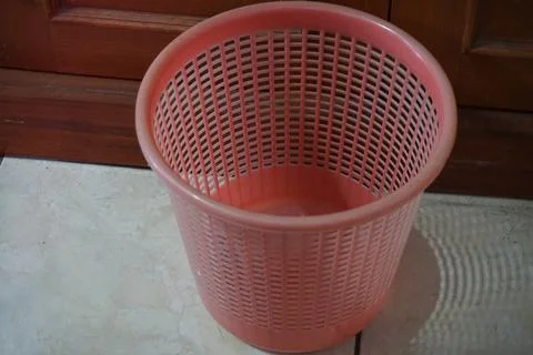 Pink plastic trash Stock Photos