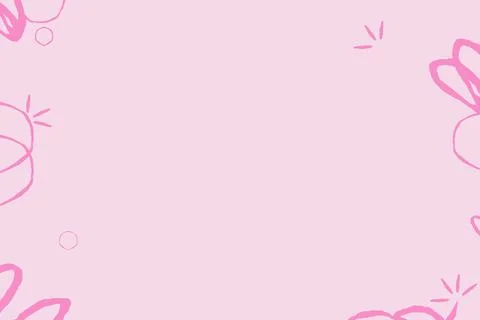 Pink playful abstract border background for cute stationery templates and c.. Stock Illustration