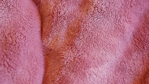 Pink Plush Fabric Texture Background - Seamless Loop Stock Footage 327929306