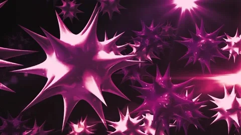 Pink Pointed Balls Animation  스톡 동영상 232788832