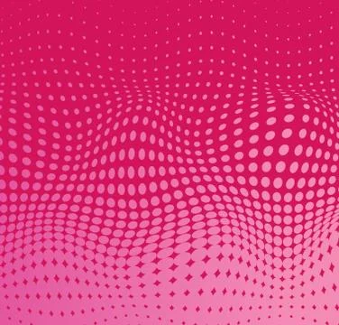 Pink polka dot background Stock Illustration