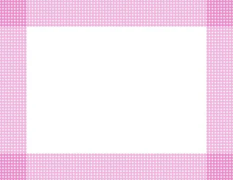 Pink polka dot frame Stock Illustration