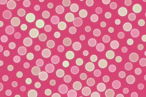 Pink polka dot pattern with white dots on pink background 스톡 일러스트