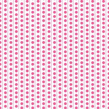 Pink polka dot seamless pattern for geometric background Illustrazione stock