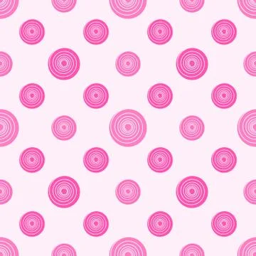 Pink polka dot vector seamless pattern 스톡 일러스트