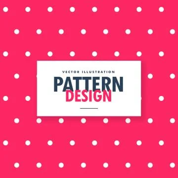 Pink polka dots pattern background Stock Illustration