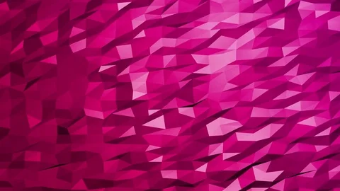 Pink polygonal geometric surface - seamless loop Stock Footage 81429325