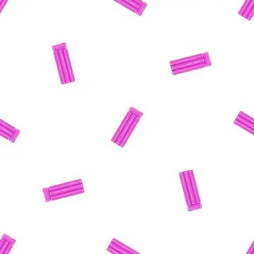 Pink pool mattress pattern seamless vector Illustrazione stock