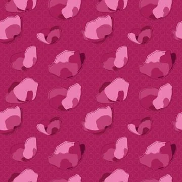 Pink poppy seamless pattern Stock-Illustration