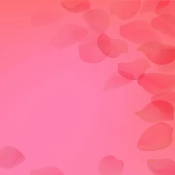 Pink Poster With Petals Stock Illustration