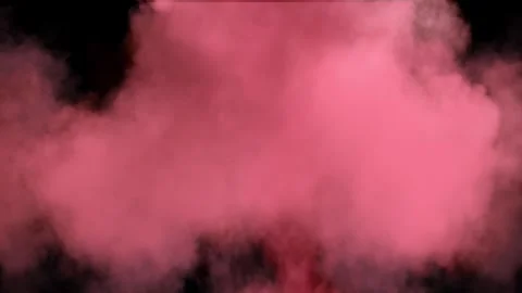 Pink Powder explode from the ground then floating in the air Stock Footage 322952363