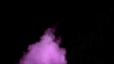 Pink powder explosion in slow motion with acceleration in the beginning. Video stock 122442744