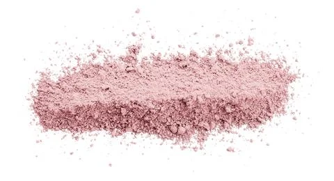 Pink powder isolated on white background Stock Photos