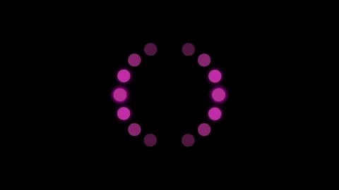 Pink Preloader with Glow with Transparent Background Stock Footage 86835288