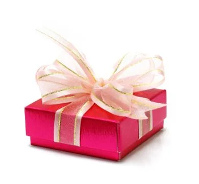 Pink present Stock Photos