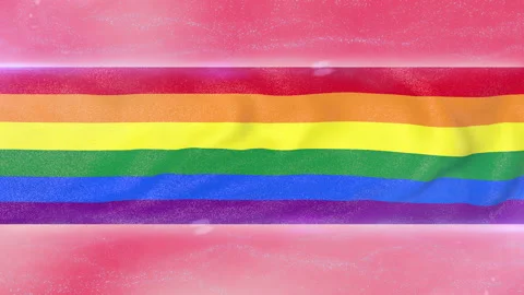 Pink Pride Flag Stock Footage 178014576