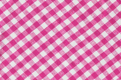 Pink Print Scottish Square Cloth. Gingham Pattern Tartan Checked Plaids. Pastel Foto stock