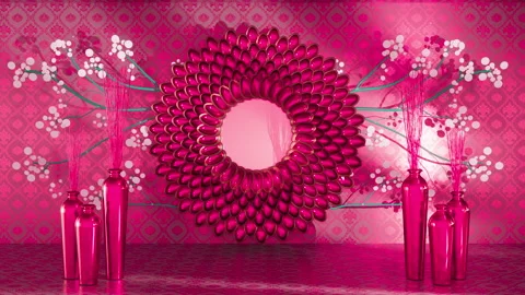Pink Product Placement Display With Lighting Vídeos de archivo 289670280