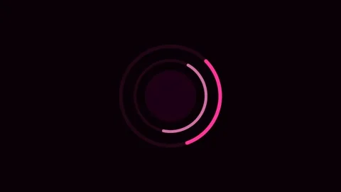 Pink Progress Ring Double Counter Rotate Animation 스톡 동영상 342618546