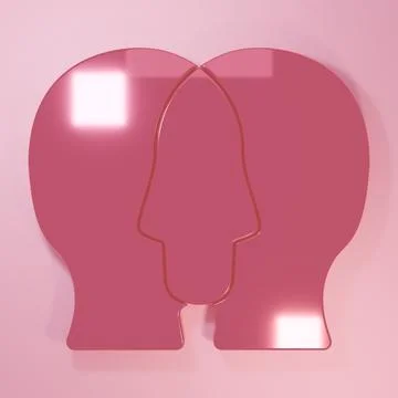 Pink Project team base icon isolated on pink background. Business analysis .. Stock Illustration