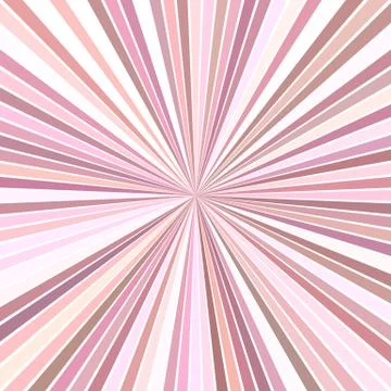Pink psychedelic abstract starburst background from striped rays 库存插图