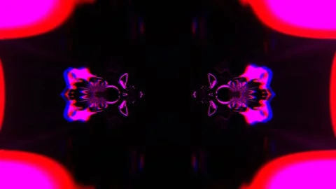 Pink Psychedelic Transforming Pattern Background VJ Loop in 4K Stock Footage 344099781