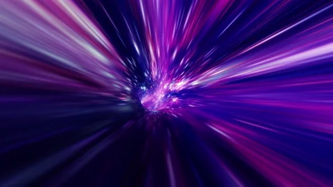 Pink purple blue hyperspace warp tunnel ... | Stock Video | Pond5