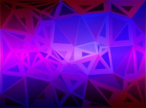 Pink purple blue random sizes low poly background イラスト素材