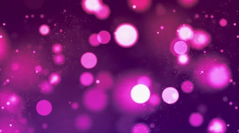 Pink &amp; Purple Floating Orb Particles 库存影片 51617496