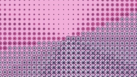 Pink Purple Gradient Halftone Pattern Loop Stock Footage 342585799