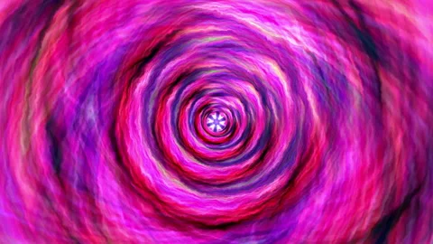 Pink purple psychedelic hypnotic vortex tunnel rotation loop Stock Footage 157960527