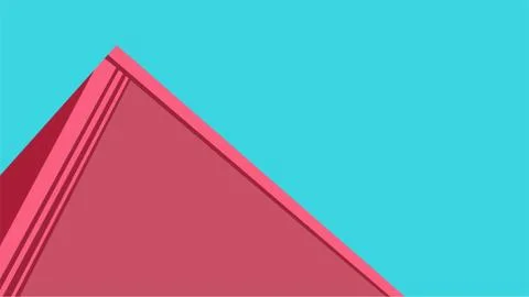 Pink pyramid Stock Illustration