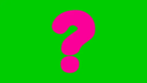 pink question mark green | Stock Video | Pond5