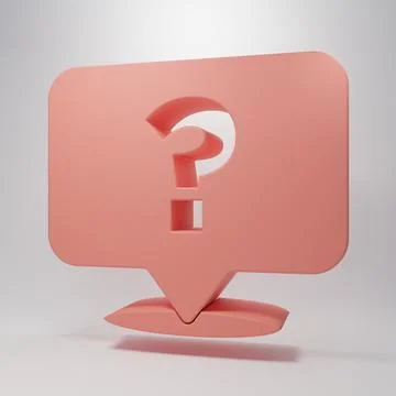 Pink Question mark icon isolated on pink background. FAQ sign. Copy files, .. Stock Illustration
