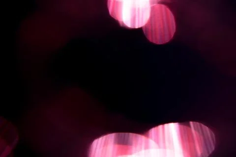 Pink rainbow crystal light leaks on black background Stock Illustration
