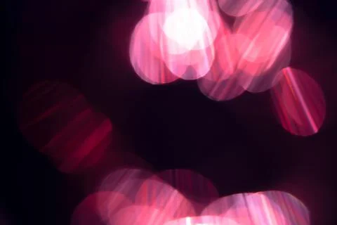 Pink rainbow crystal light leaks on black background Stock Illustration