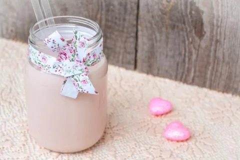 Pink Raspberry cocktail Foto stock