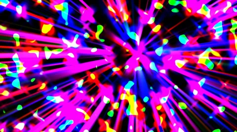 Pink rays colorful glowing background 2 wiggle Stock Footage 34556134