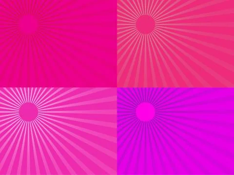 The pink rays of the sun. Eps 10. Stock Illustration