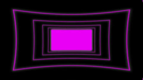 Pink rectangles frames border zooming flying forward through rectangular Stock Footage 285539442
