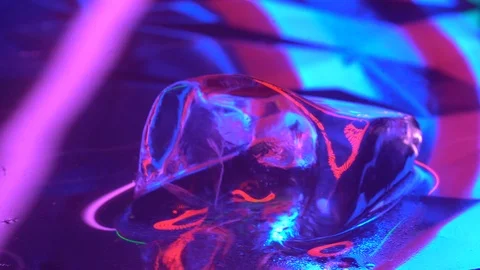 Pink red gamma ice Stock Footage 106828375