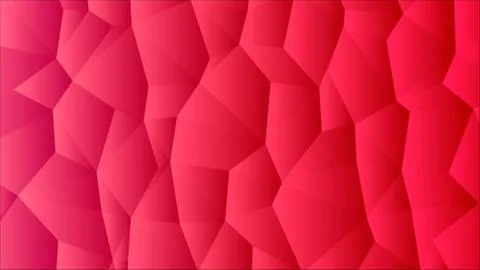 Pink Red Low Poly Backdrop with Papercut Stock Illustration