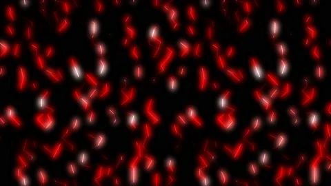 Pink-red particles falling on a black background. Animation of a red-pink Video stock 233049148
