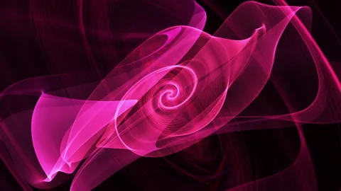 Pink red translucent swirly rotating spinning  looping animatio Stock Footage 136194923