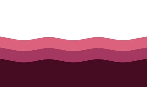 Pink Red Wave Layers  Abstract Gradient Flow Background Design Stock Illustration