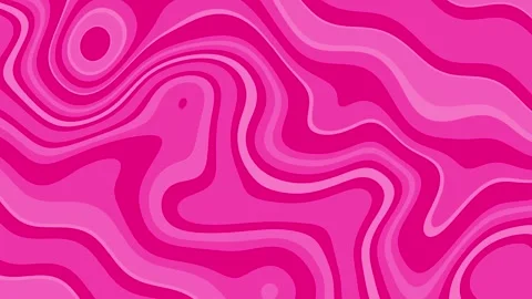 Pink Retro Liquid Lines Wavy Background Loop Stock Footage 247620037