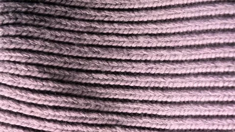 Pink ribbed fabric texture background in macro view featuring textile material d Stock Footage 336246765