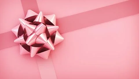 Pink ribbon background Stock Illustration