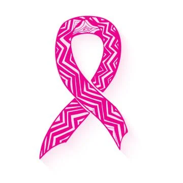 Pink ribbon Illustrazione stock